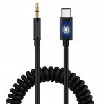 Wholesale USB-C Cable to 3.5mm Aux Auxiliary Cable for Headphone, Car Cord (Black)